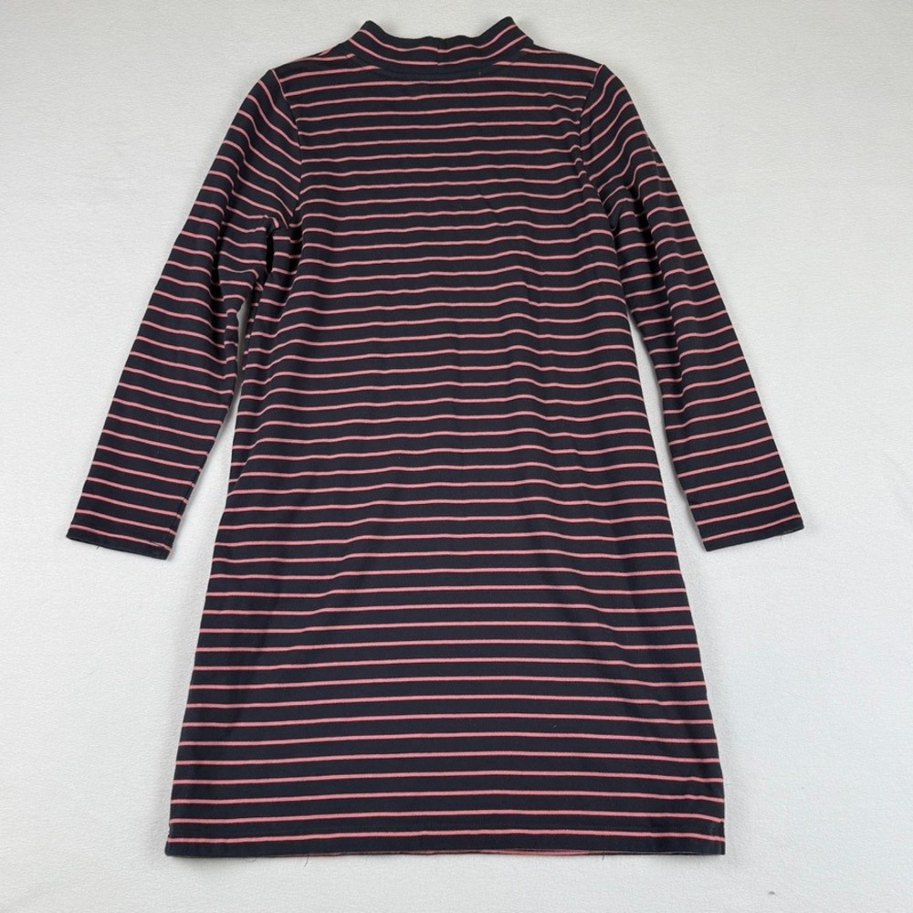J. Jill Shift Dress Womens Medium Blue Pink Striped Nautical Coastal Preppy - Picture 7 of 8